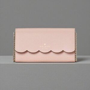 NWT Kate Spade New York Smooth Leather Gemma Crossbody / Wallet in Rose Smoke